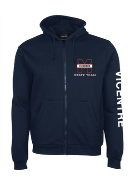 VICENTRE - State Team Zip Thru Hoodie Personalised