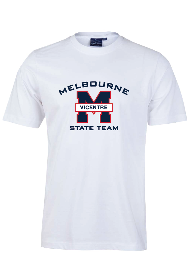VICENTRE State Team White Tee - Personalised