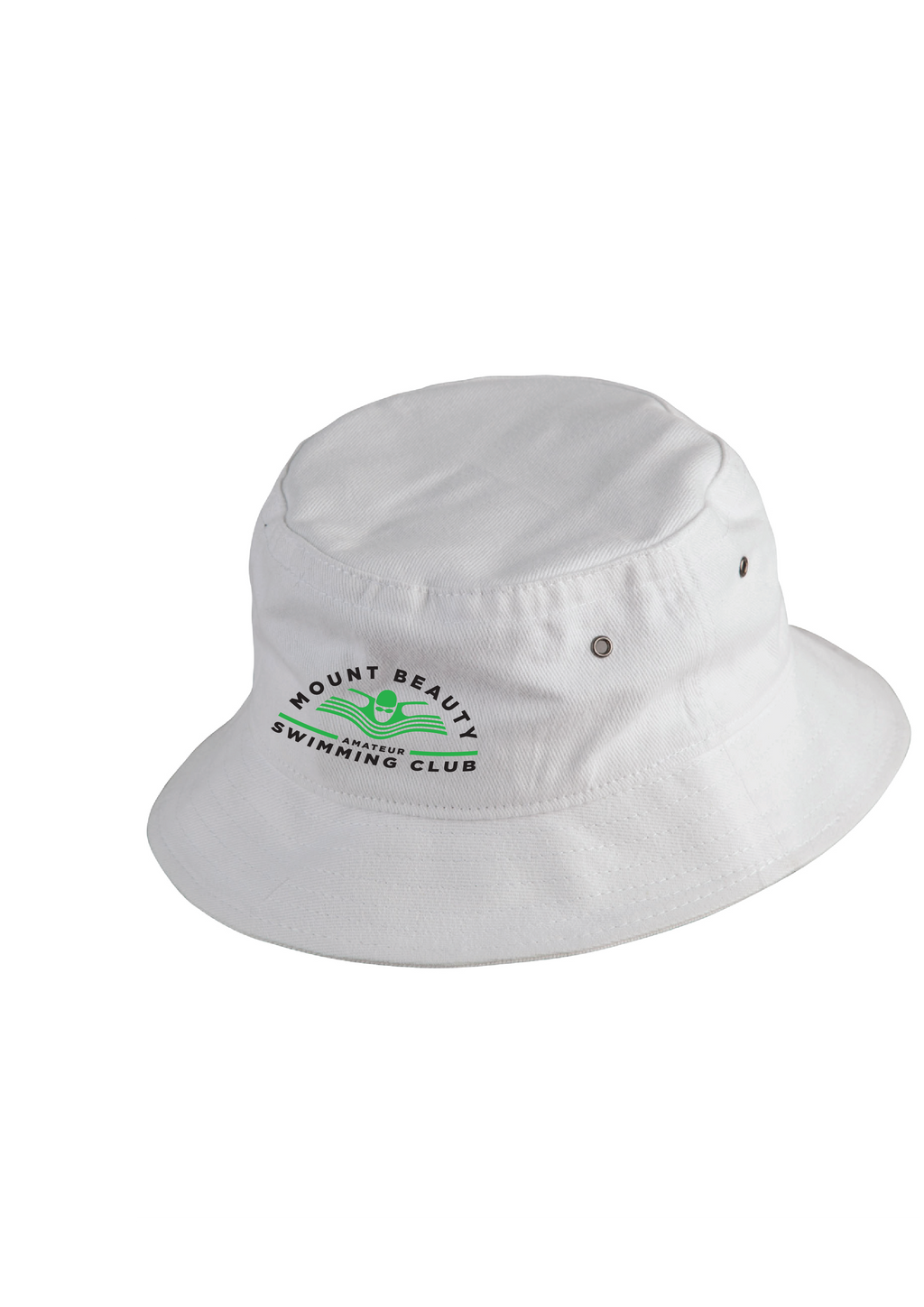 MOUNT BEAUTY SWIM CLUB BUCKET HAT - WHITE