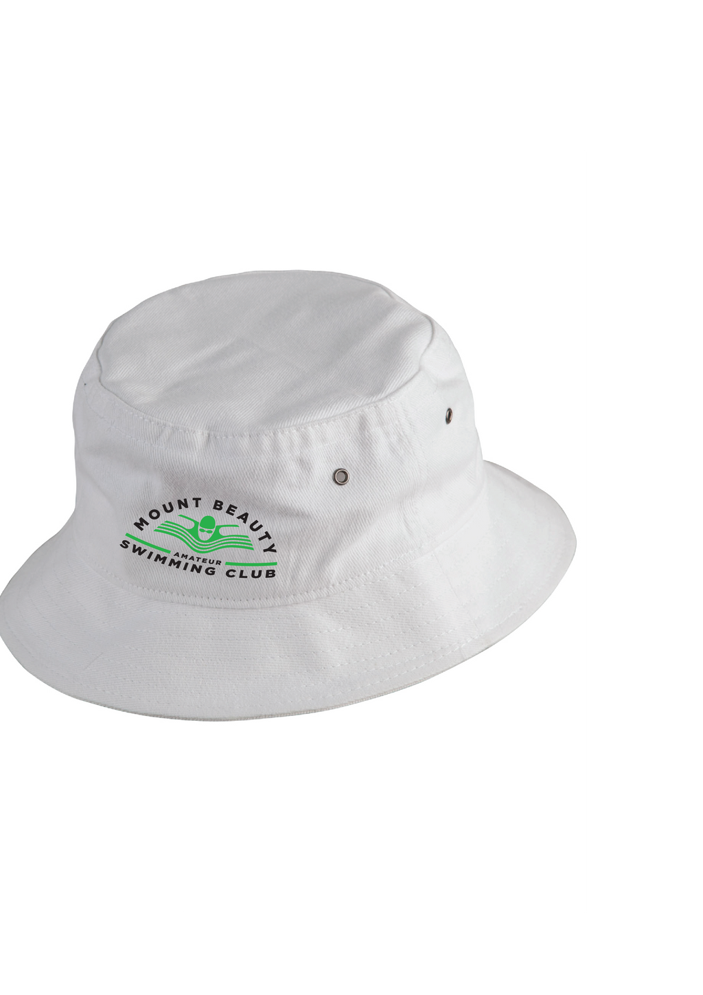 MOUNT BEAUTY SWIM CLUB BUCKET HAT - WHITE