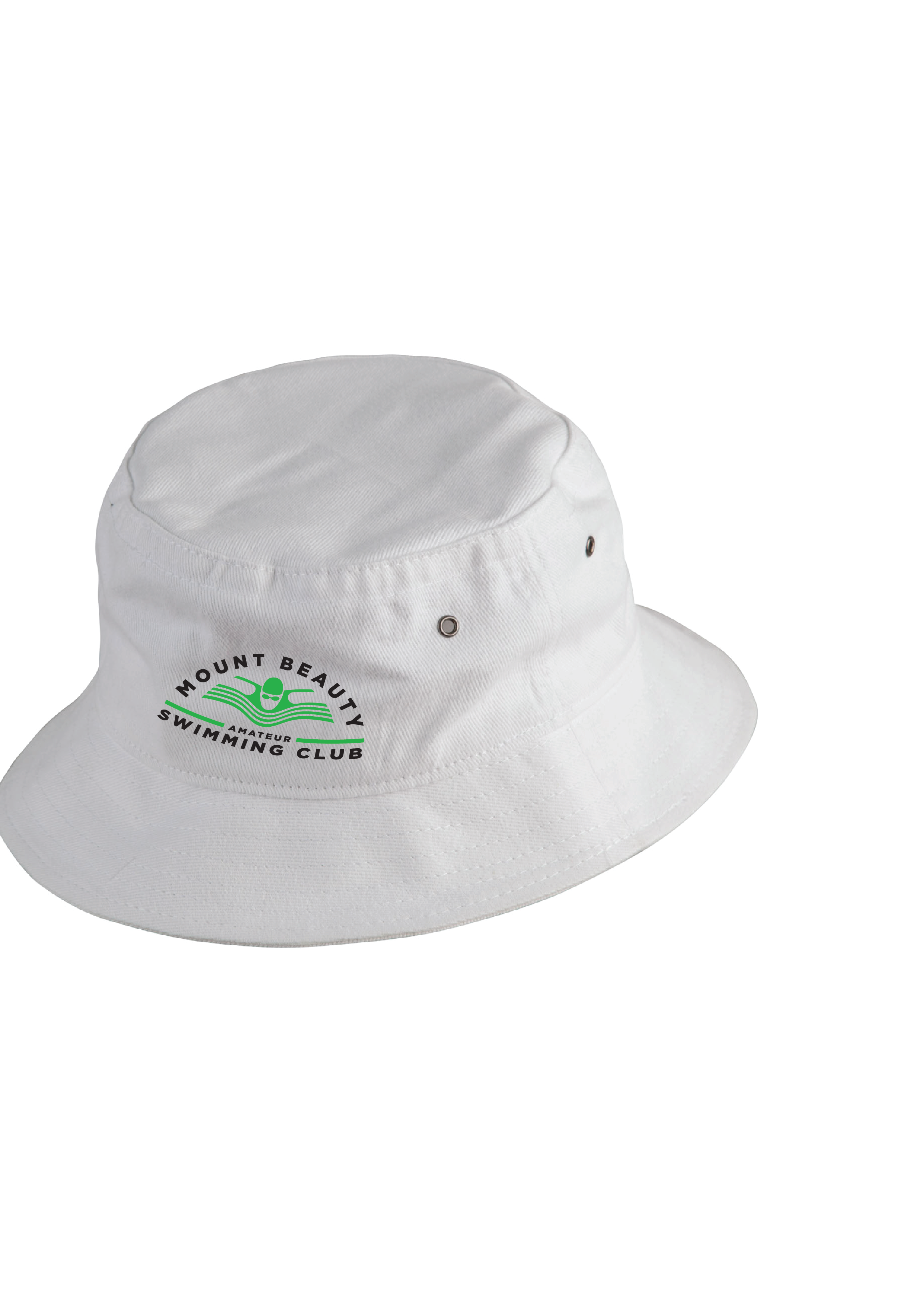 MOUNT BEAUTY SWIM CLUB BUCKET HAT - WHITE