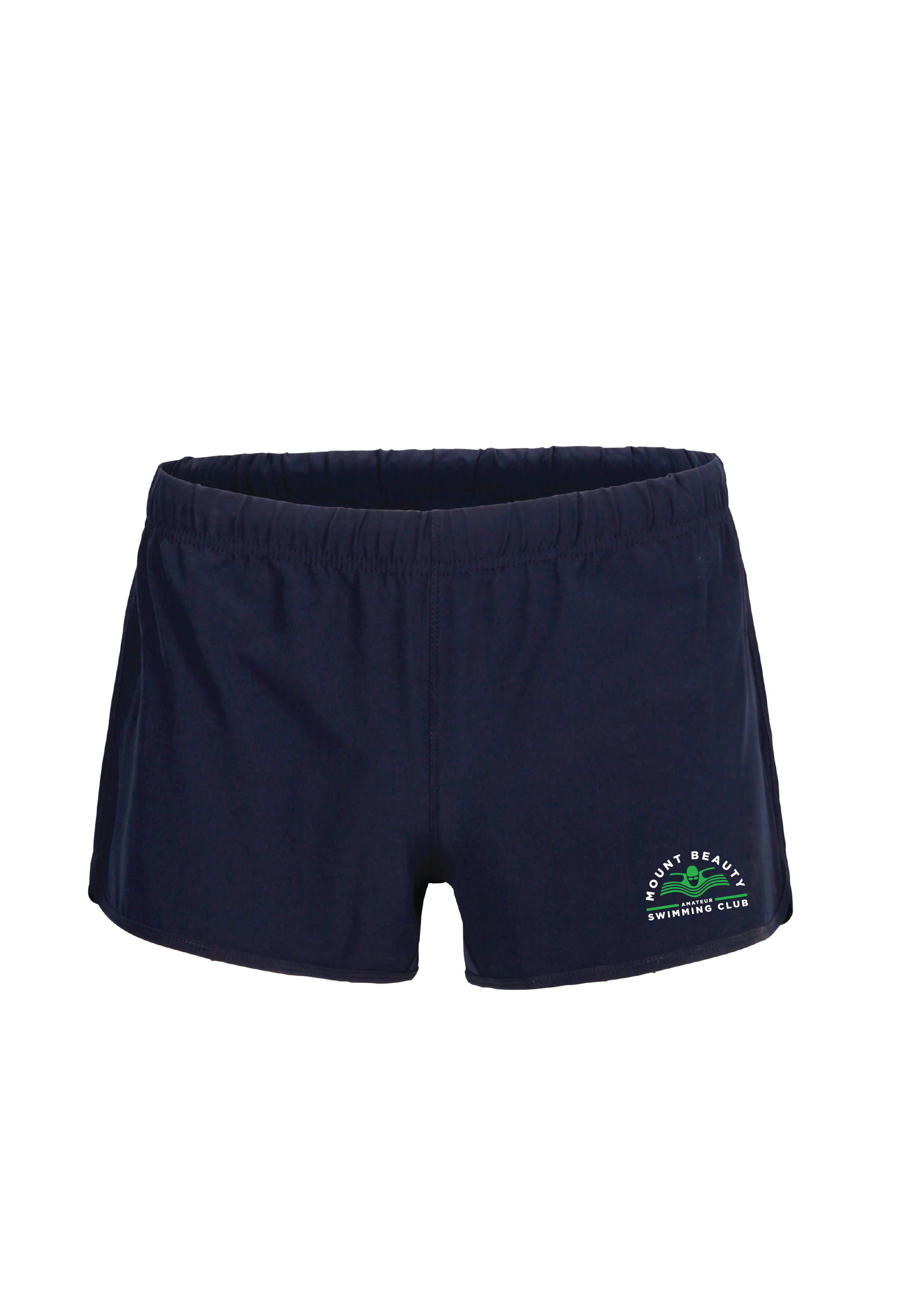 MOUNT BEAUTY SWIM CLUB  4 x STRETCH SHORTS - WOMEN'S - NAVY