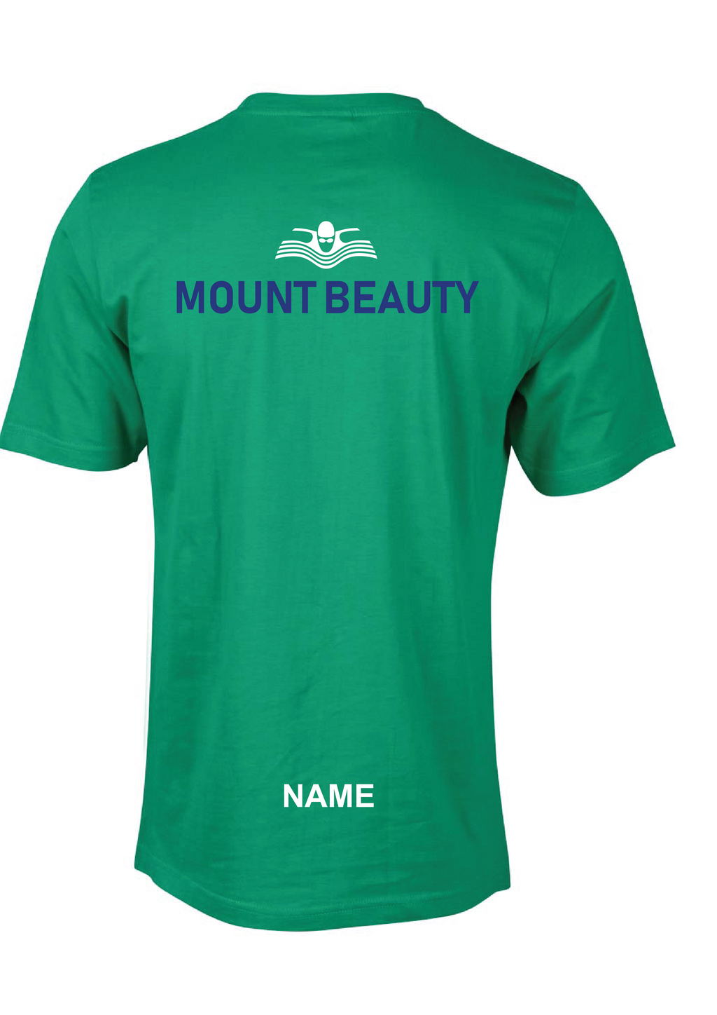 MOUNT BEAUTY SWIM CLUB  SHORT SLEEVE CLUB TEE - GREEN UNISEX