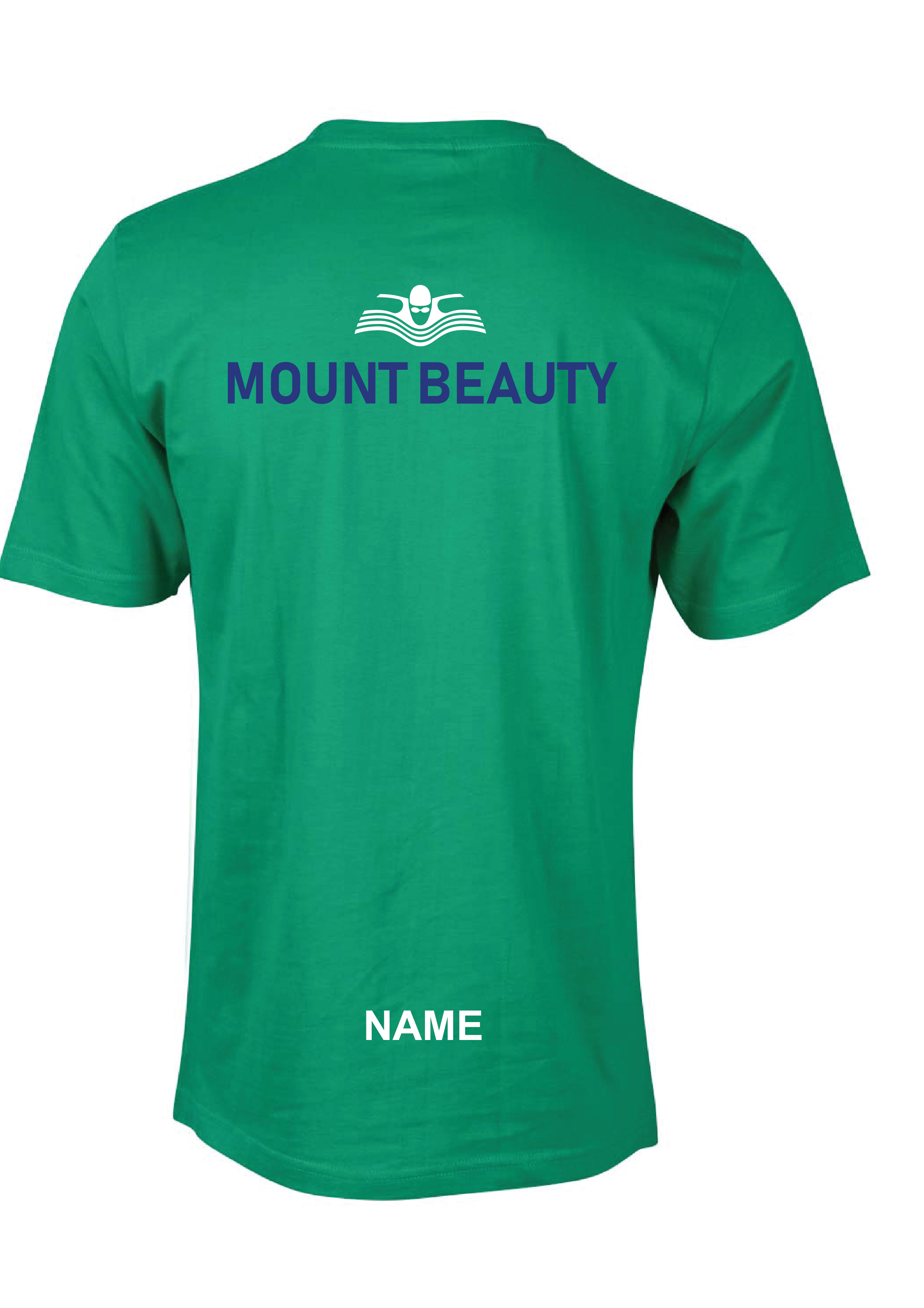 MOUNT BEAUTY SWIM CLUB  SHORT SLEEVE CLUB TEE - GREEN UNISEX