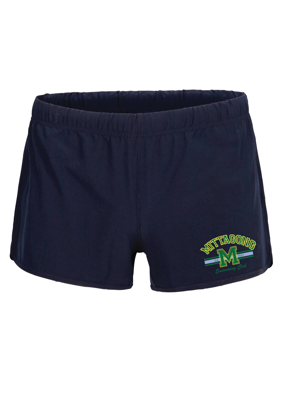 MITTAGONG SWIM CLUB WOMENS SHORTS - NAVY