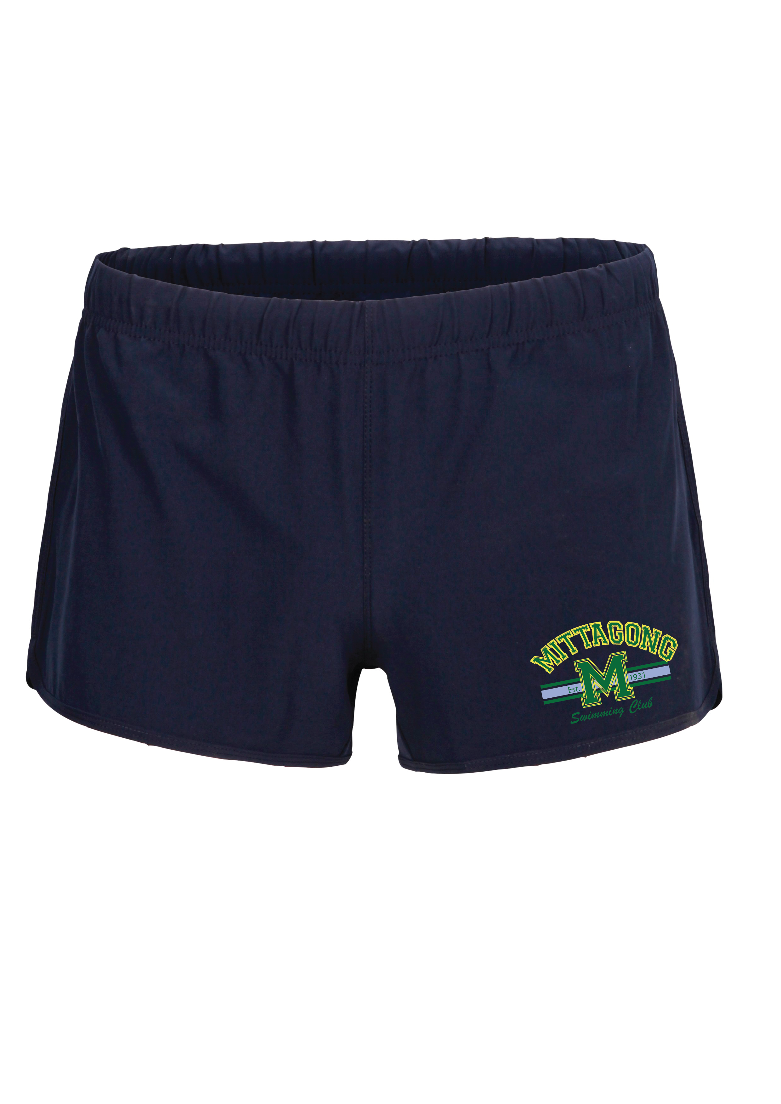 MITTAGONG SWIM CLUB WOMENS SHORTS - NAVY