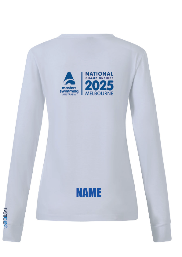2025 NATIONAL MASTERS CHAMPIONSHIP LONG SLEEVE TEE -WOMEN'S WHITE