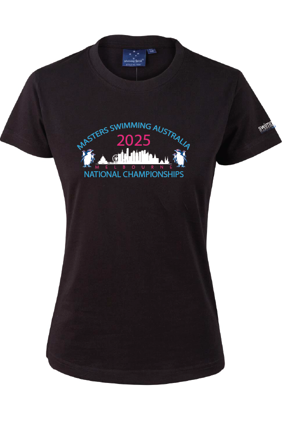 2025 National Masters Championship short sleeve tee - Women's Black