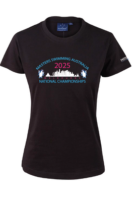 2025 National Masters Championship short sleeve tee - Women's Black