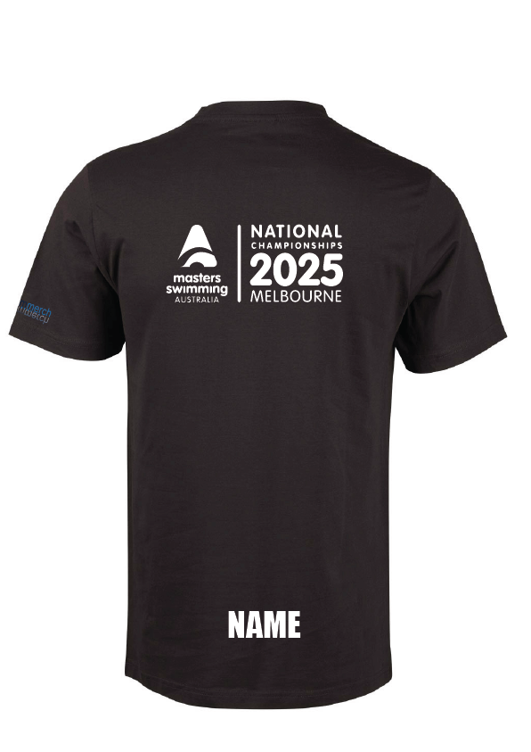 2025 NATIONAL MASTERS CHAMPIONSHIP TEE -UNISEX BLACK
