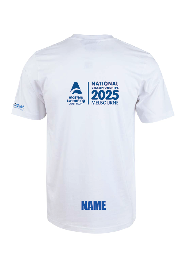 2025 NATIONAL MASTERS CHAMPIONSHIP TEE -UNISEX WHITE