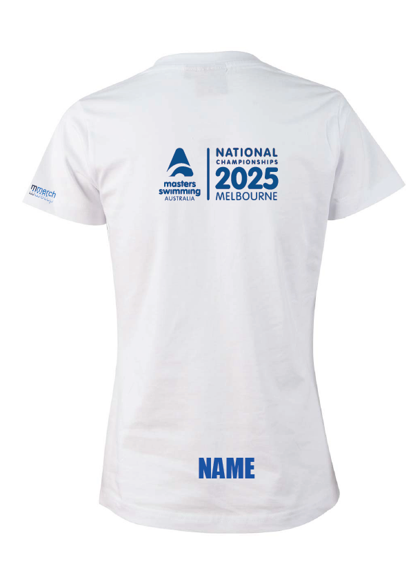 2025 National Masters Championship short sleeve tee - Women's White