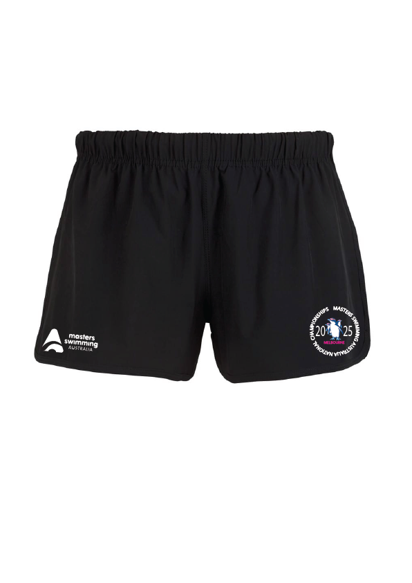 2025 NATIONAL MASTERS CHAMPIONSHIP SHORTS - WOMEN'S BLACK