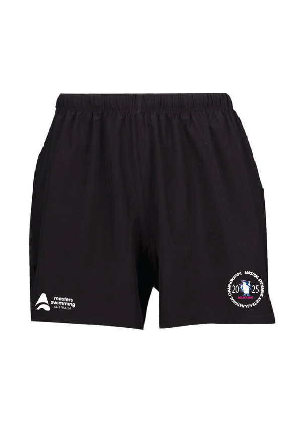 2025 NATIONAL MASTERS CHAMPIONSHIP SHORTS - UNISEX BLACK