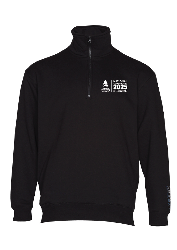 2025 NATIONAL MASTERS CHAMPIONSHIP 1/4 ZIP SWEAT - UNISEX BLACK