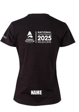 2025 National Masters Championship short sleeve tee - Women's Black