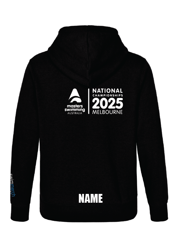 2025 NATIONAL MASTERS CHAMPIONSHIP ZIP THRU HOODIE- UNISEX BLACK