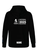 2025 NATIONAL MASTERS CHAMPIONSHIP ZIP THRU HOODIE- UNISEX BLACK