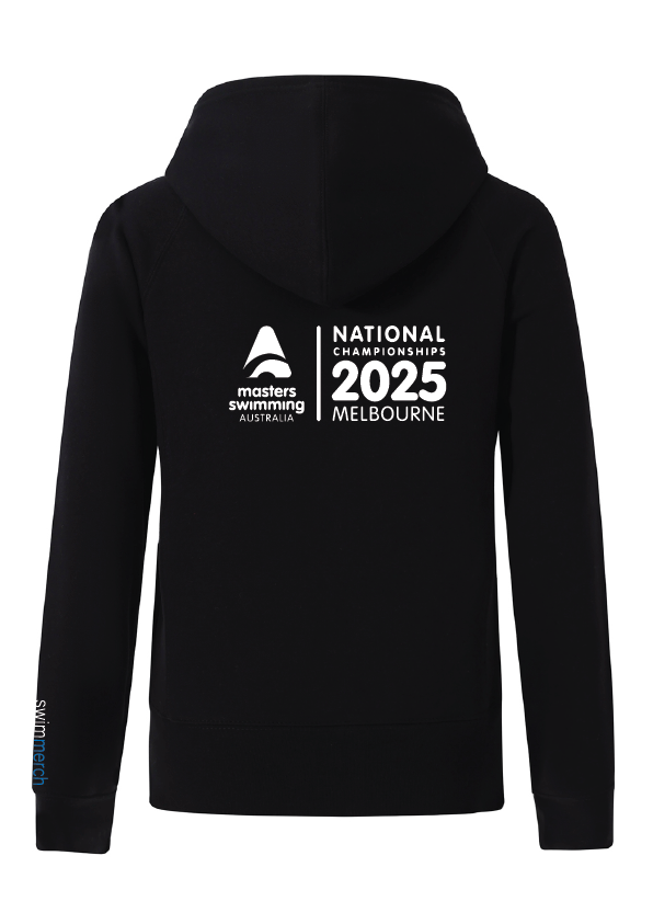 2025 NATIONAL MASTERS CHAMPIONSHIP ZIP THRU HOODIE- WOMENS BLACK