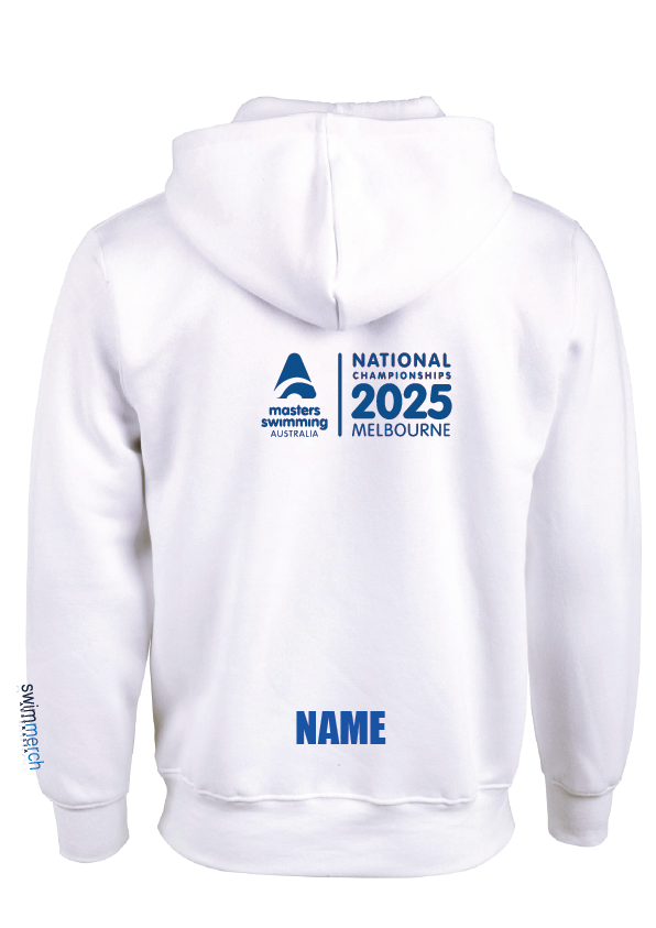 2025 NATIONAL MASTERS CHAMPIONSHIP HOODIE - UNISEX WHITE