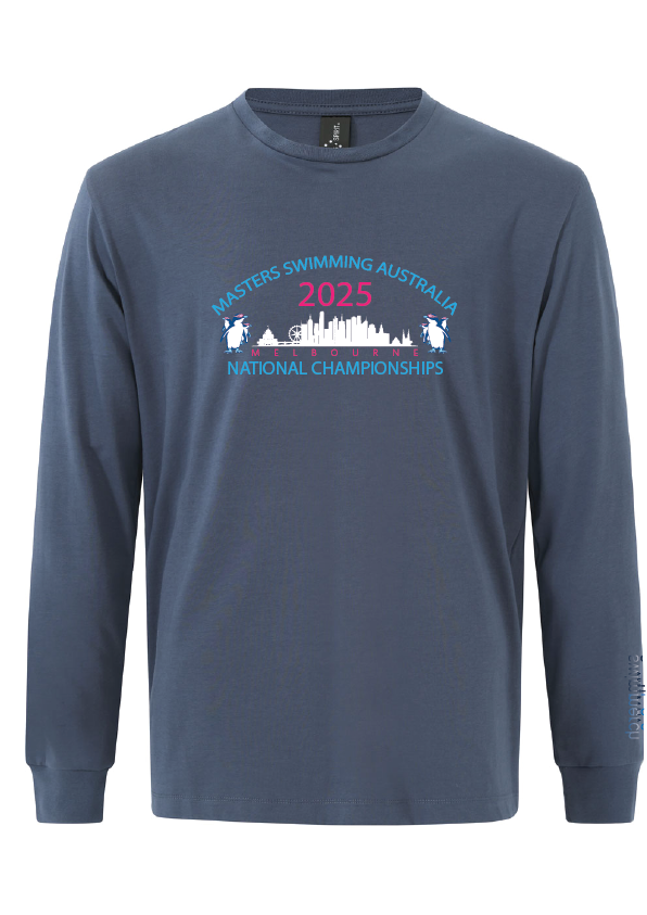 2025 NATIONAL MASTERS CHAMPIONSHIP LONG SLEEVE TEE -UNISEX SLATE BLUE