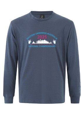 2025 NATIONAL MASTERS CHAMPIONSHIP LONG SLEEVE TEE -UNISEX SLATE BLUE