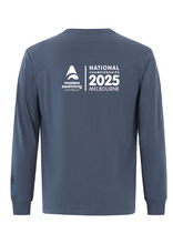 2025 NATIONAL MASTERS CHAMPIONSHIP LONG SLEEVE TEE -UNISEX SLATE BLUE