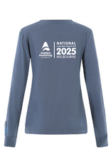 2025 NATIONAL MASTERS CHAMPIONSHIP LONG SLEEVE TEE -WOMEN'S SLATE BLUE