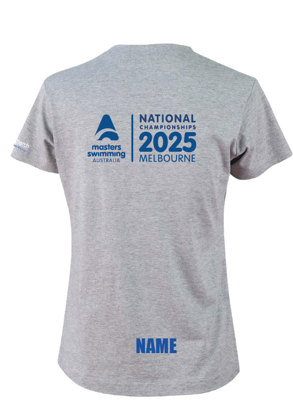 2025 National Masters Championship short sleeve tee - Women's Grey Marle
