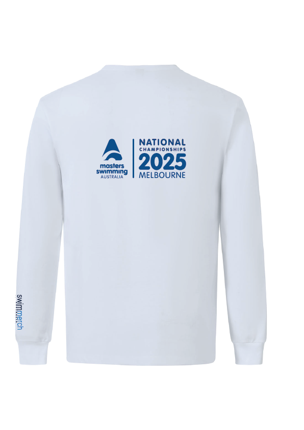2025 NATIONAL MASTERS CHAMPIONSHIP LONG SLEEVE TEE -UNISEX WHITE