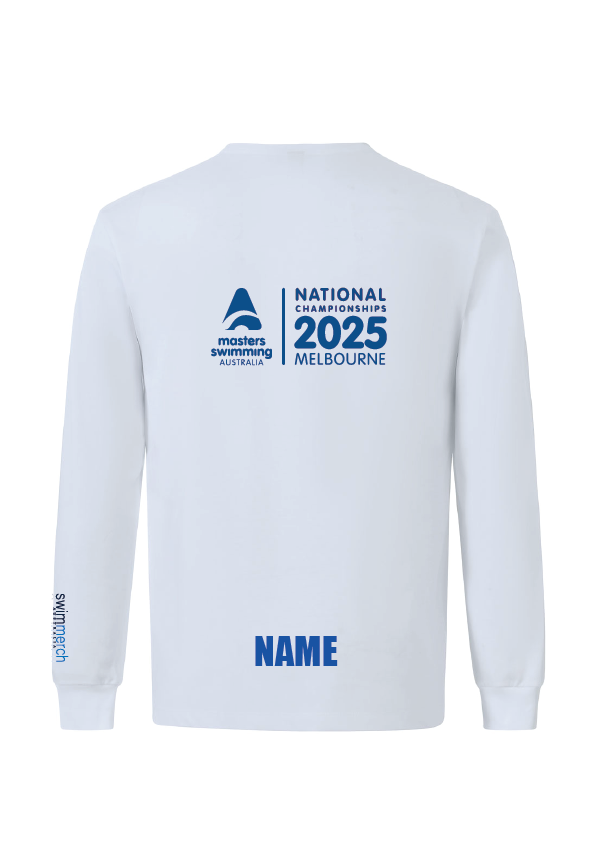 2025 NATIONAL MASTERS CHAMPIONSHIP LONG SLEEVE TEE -UNISEX WHITE