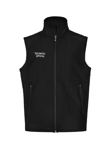 Officials Women's Soft Shell Vest- Black