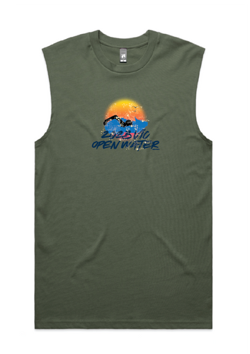 2023 VIC OPEN WATER SLEEVELESS TEE - REEF