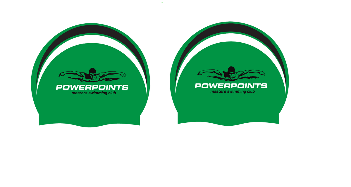 POWERPOINTS SWIM CAP - GREEN