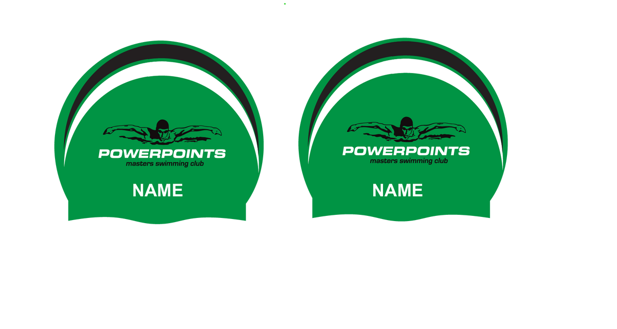 POWERPOINTS PERSONALISED SWIM CAP - QTY 2