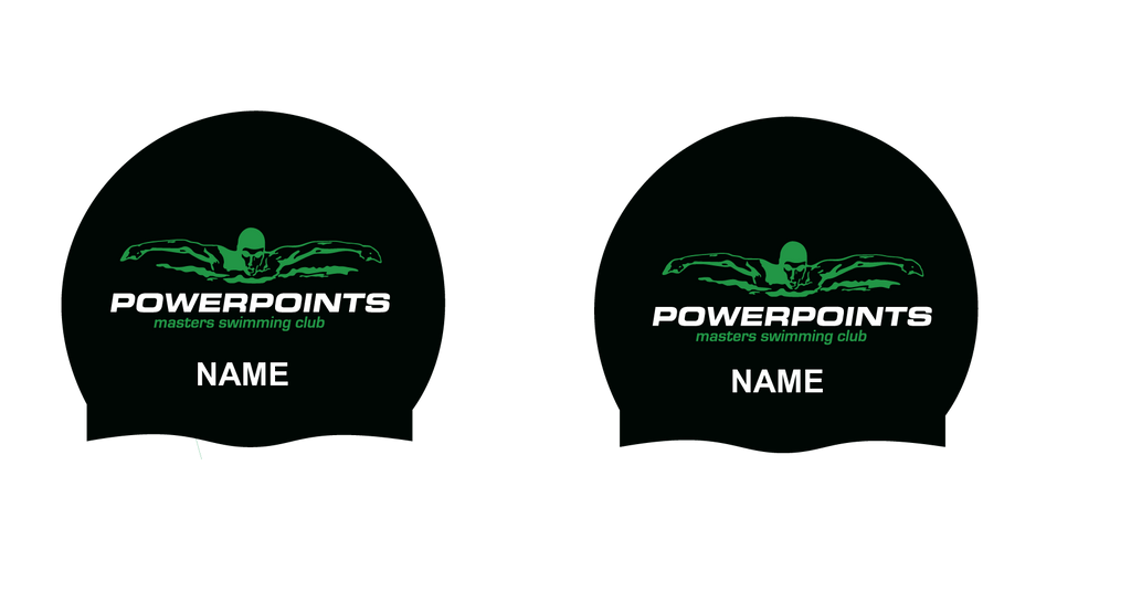 POWERPOINTS PERSONALISED SWIM CAP - QTY 2