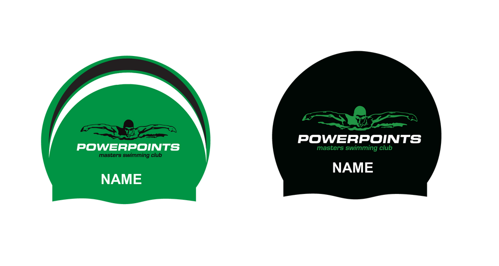 POWERPOINTS PERSONALISED SWIM CAP - QTY 2