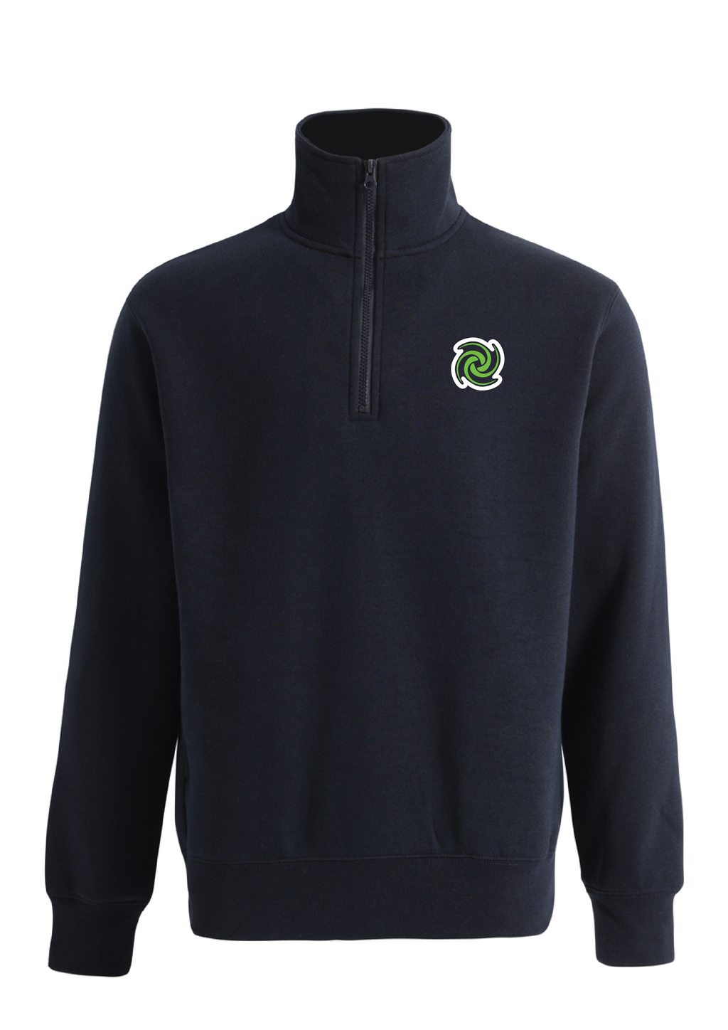 PROPULSION SWIM CLUB 1/4 ZIP SWEAT TOP - NAVY