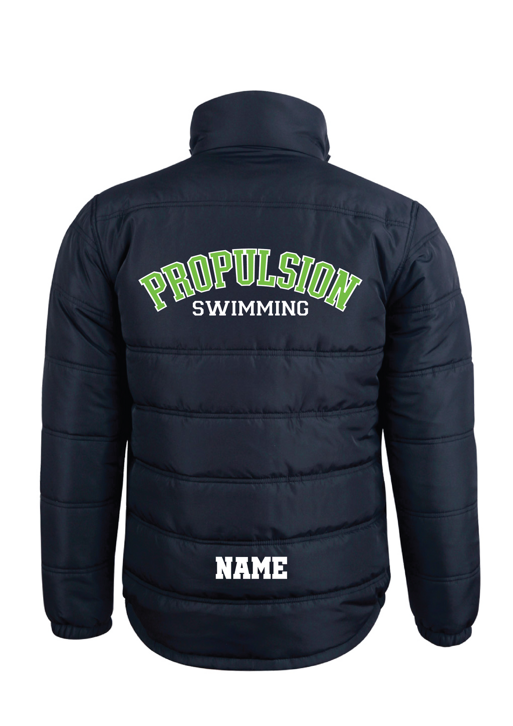 PROPULSION SWIM CLUB PUFFA JACKET - NAVY