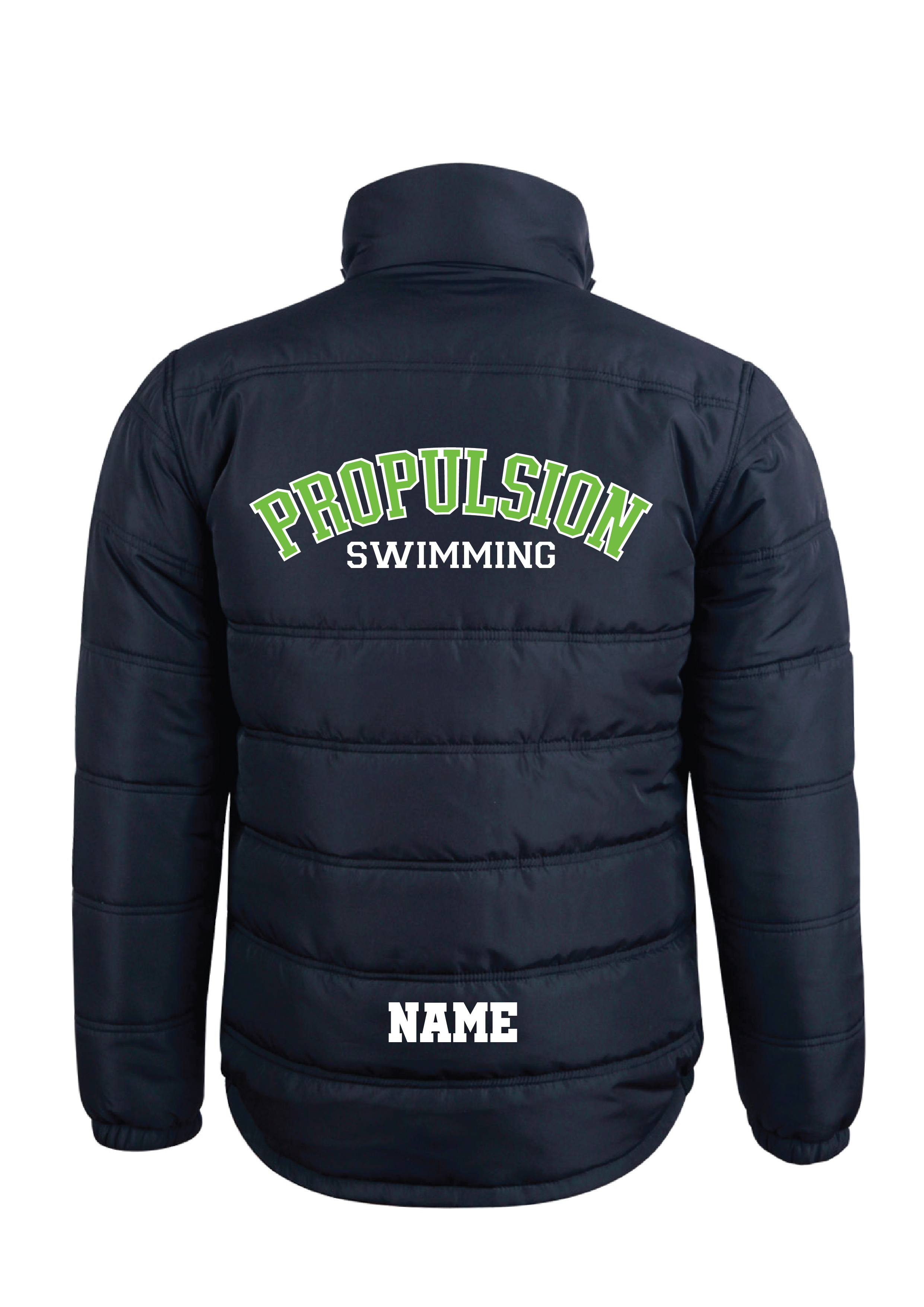 PROPULSION SWIM CLUB PUFFA JACKET - NAVY
