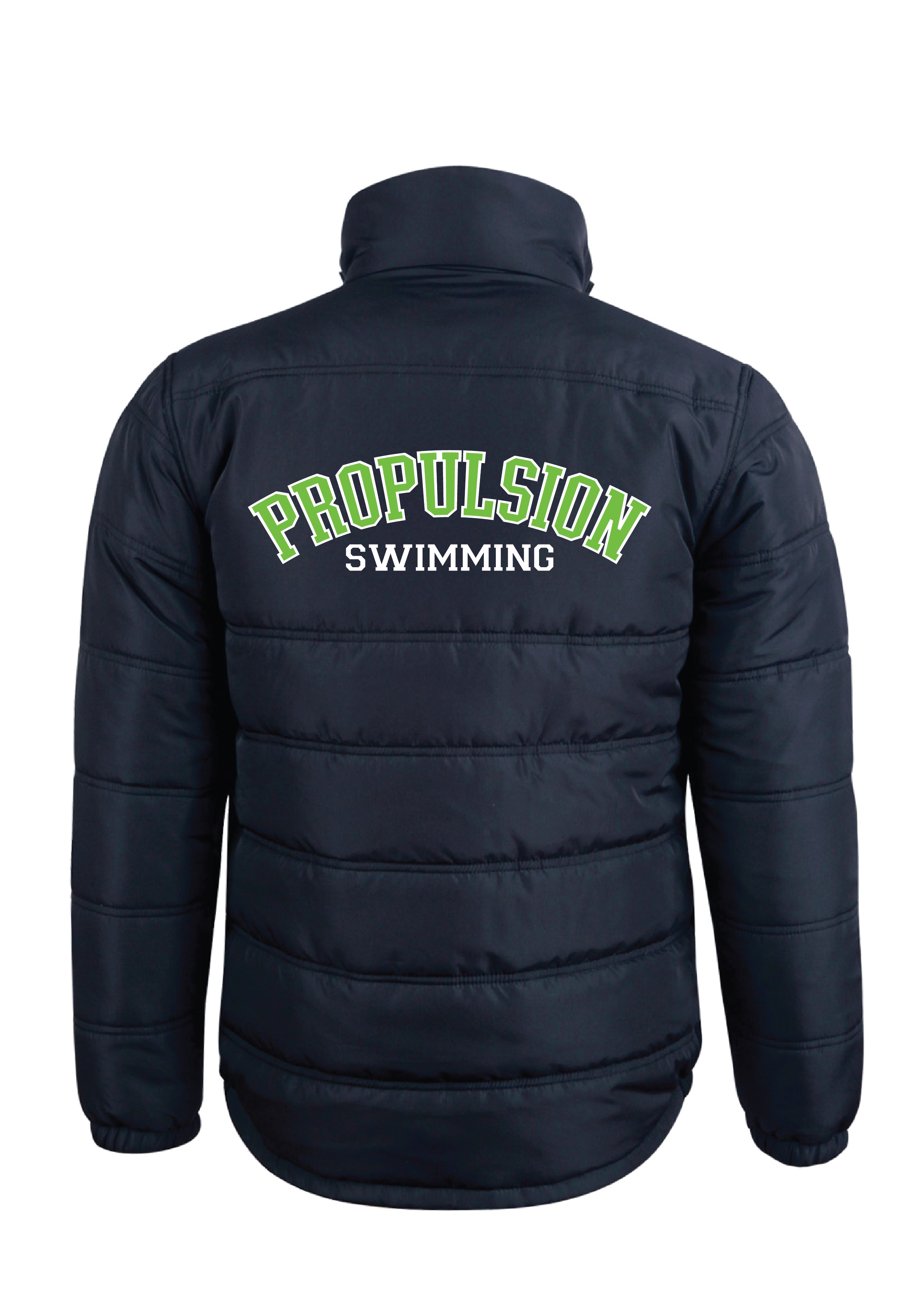 PROPULSION SWIM CLUB PUFFA JACKET - NAVY