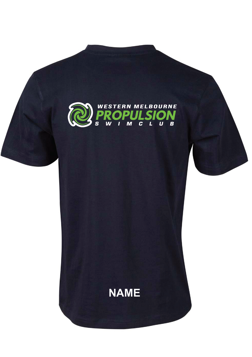 WESTERN MELBOURNE PROPULSION SHORT SLEEVE SWIM CLUB TEE - WOMEN'S NAVY