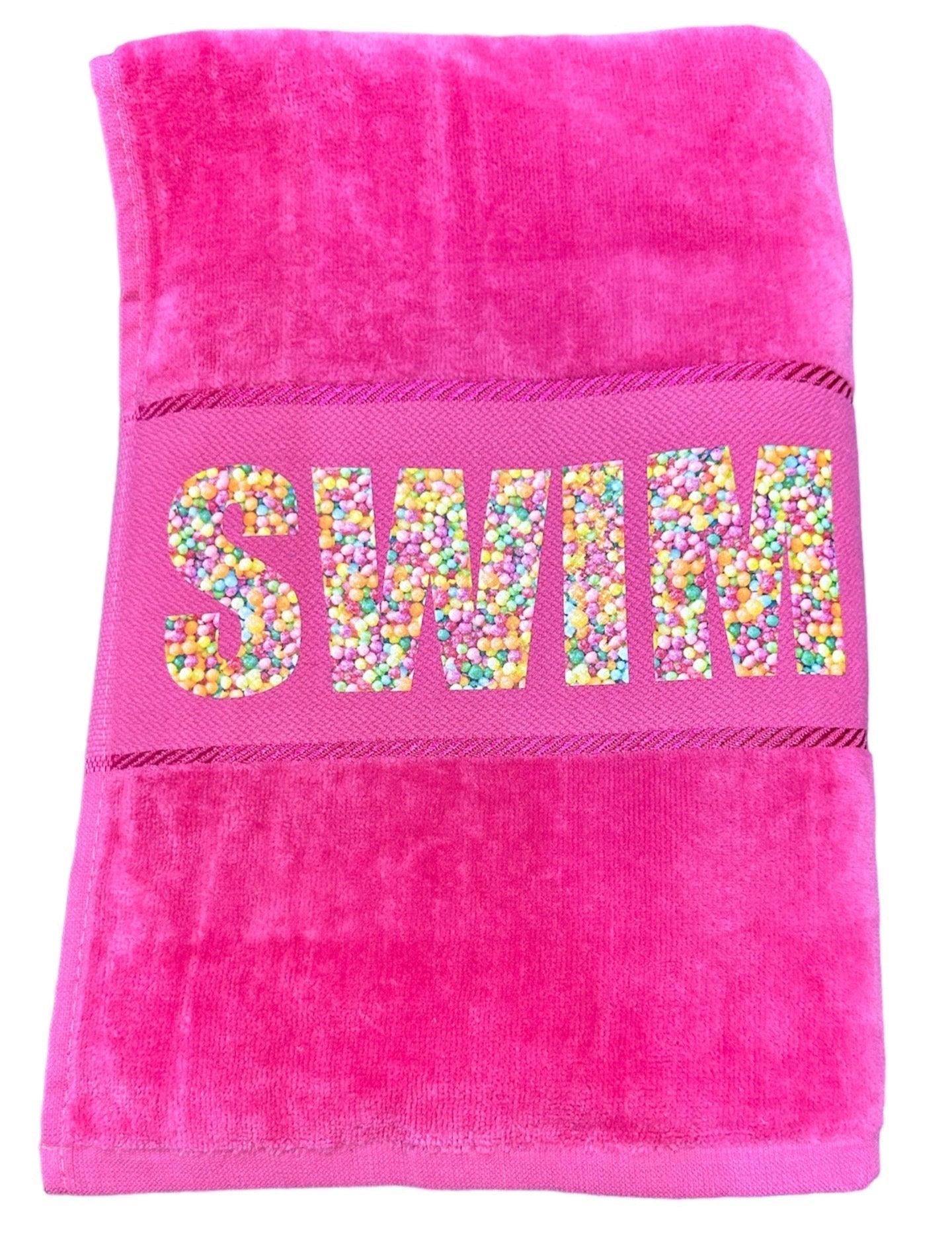 100's & 1000's SWIM towel - Red