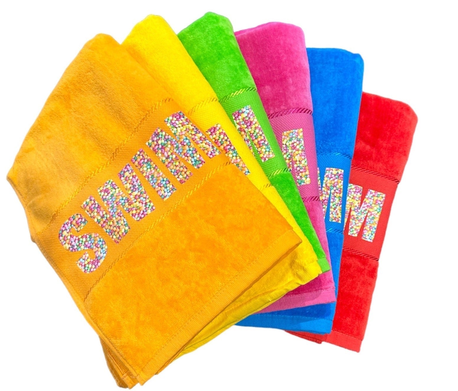 100's & 1000's SWIM towel - Red