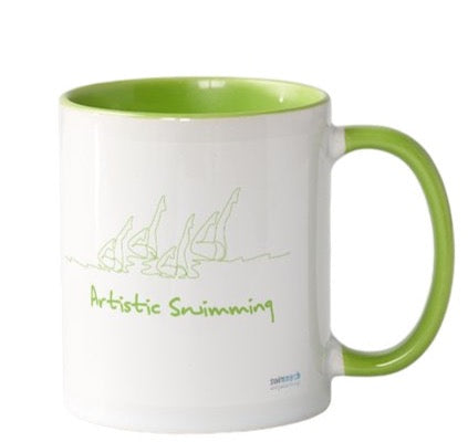 Boxed Mug - ARTISTIC SWIMMING GREEN