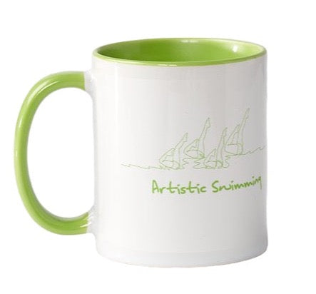 Boxed Mug - ARTISTIC SWIMMING GREEN