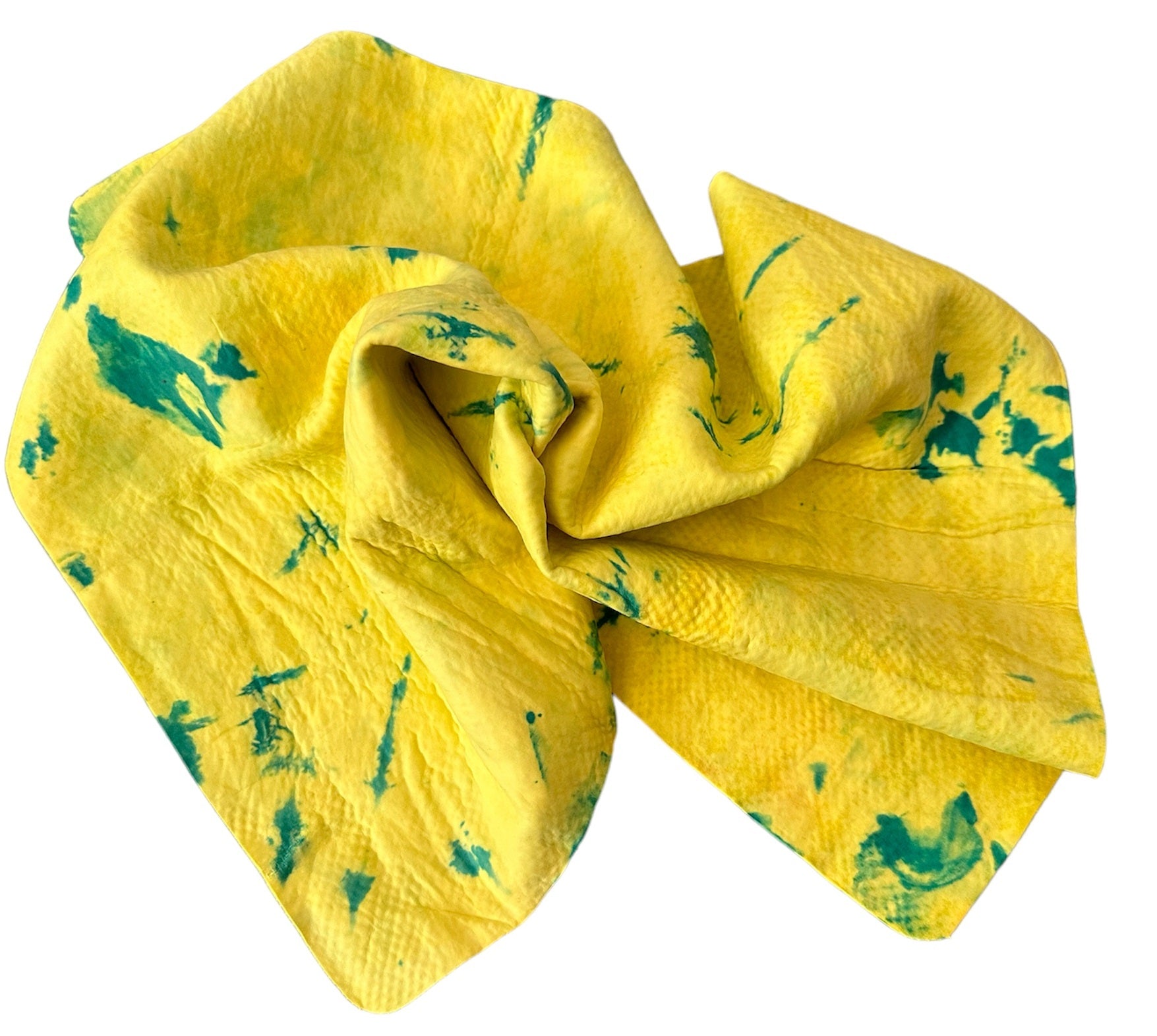 Diving/Swim Chamois by FEARLOUS - TIE DYE- YELLOW/JADE GREEN