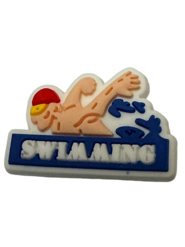 SHOE CHARM SWIMMER RED CAP