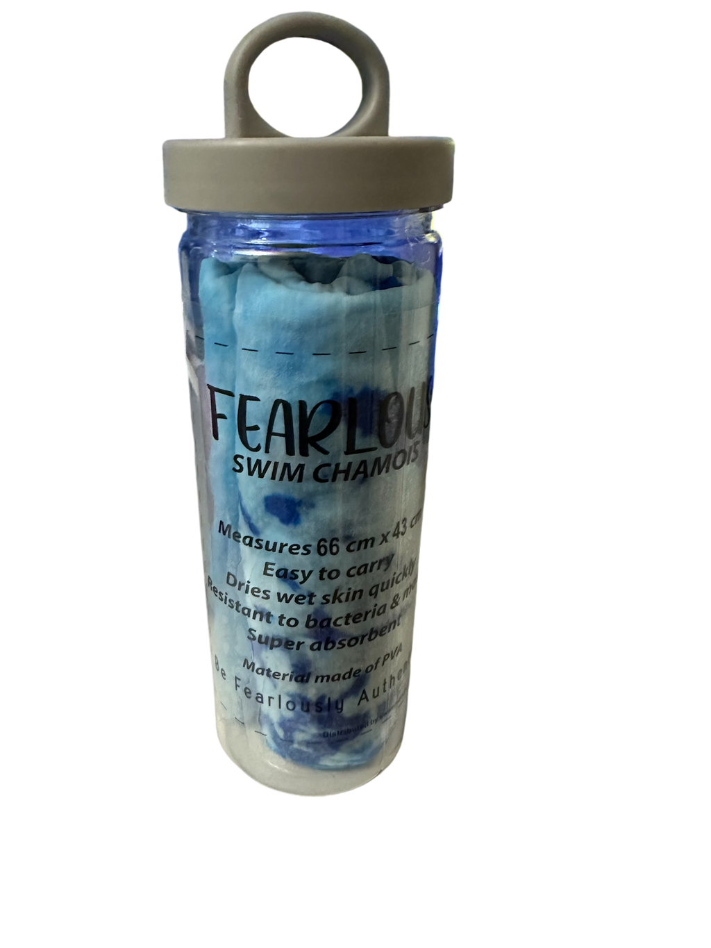 NEW  Large Tie Dye Chamois by FEARLOUS 66cm x 43cm - OCEAN BLUE