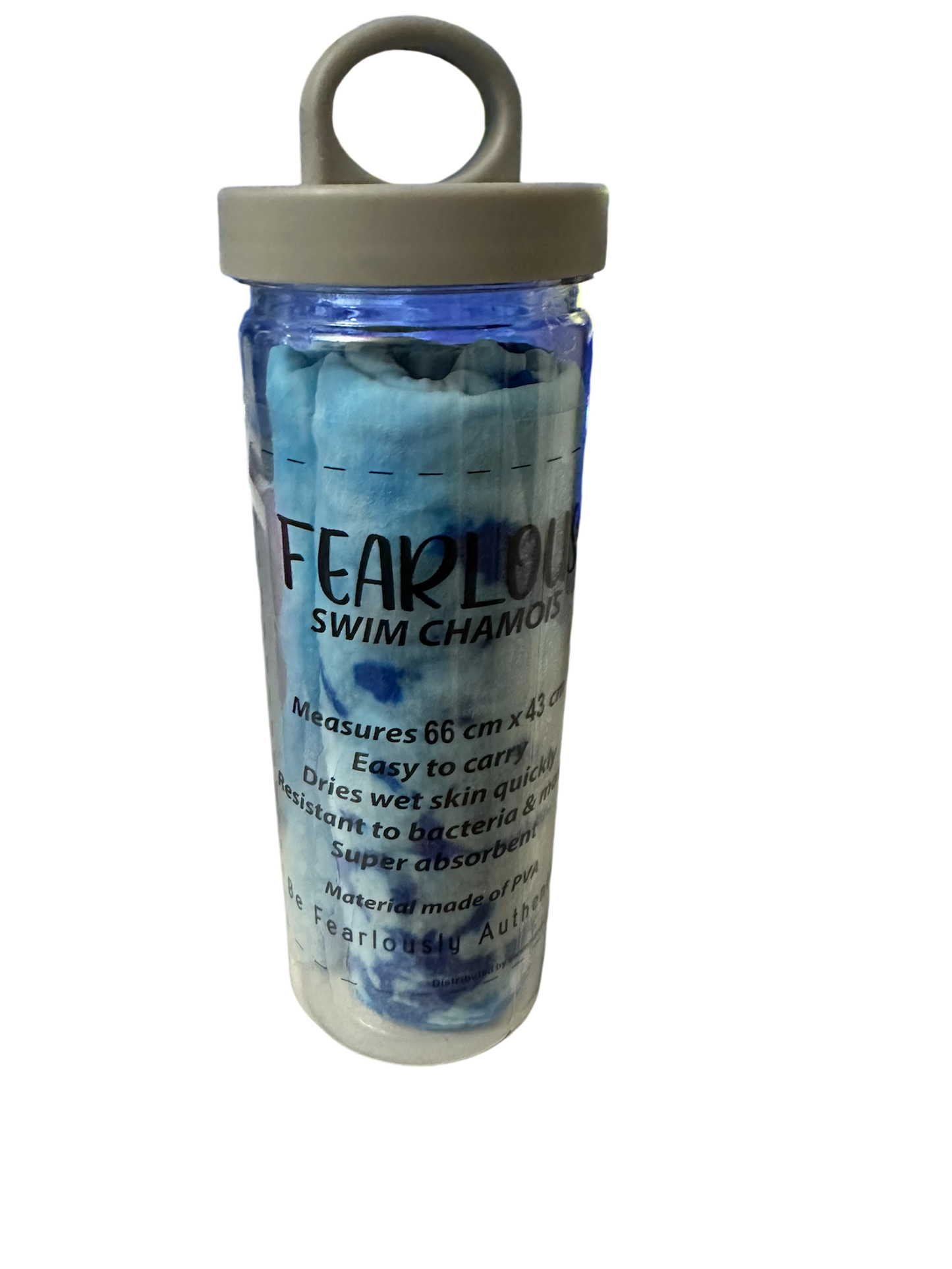 NEW  Large Tie Dye Chamois by FEARLOUS 66cm x 43cm - OCEAN BLUE